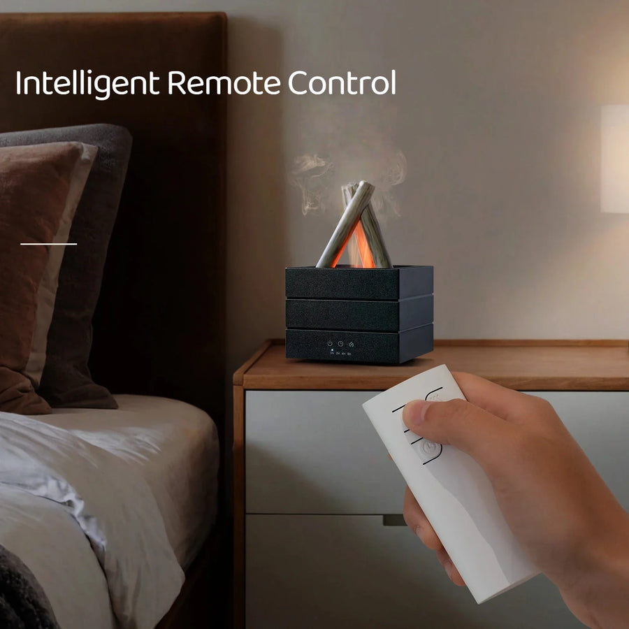 Flame Aroma Diffuser Humidifier - USB RGB Desktop